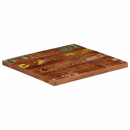 Tafelblad vierkant 40x40x3,8 cm massief gerecycled hout