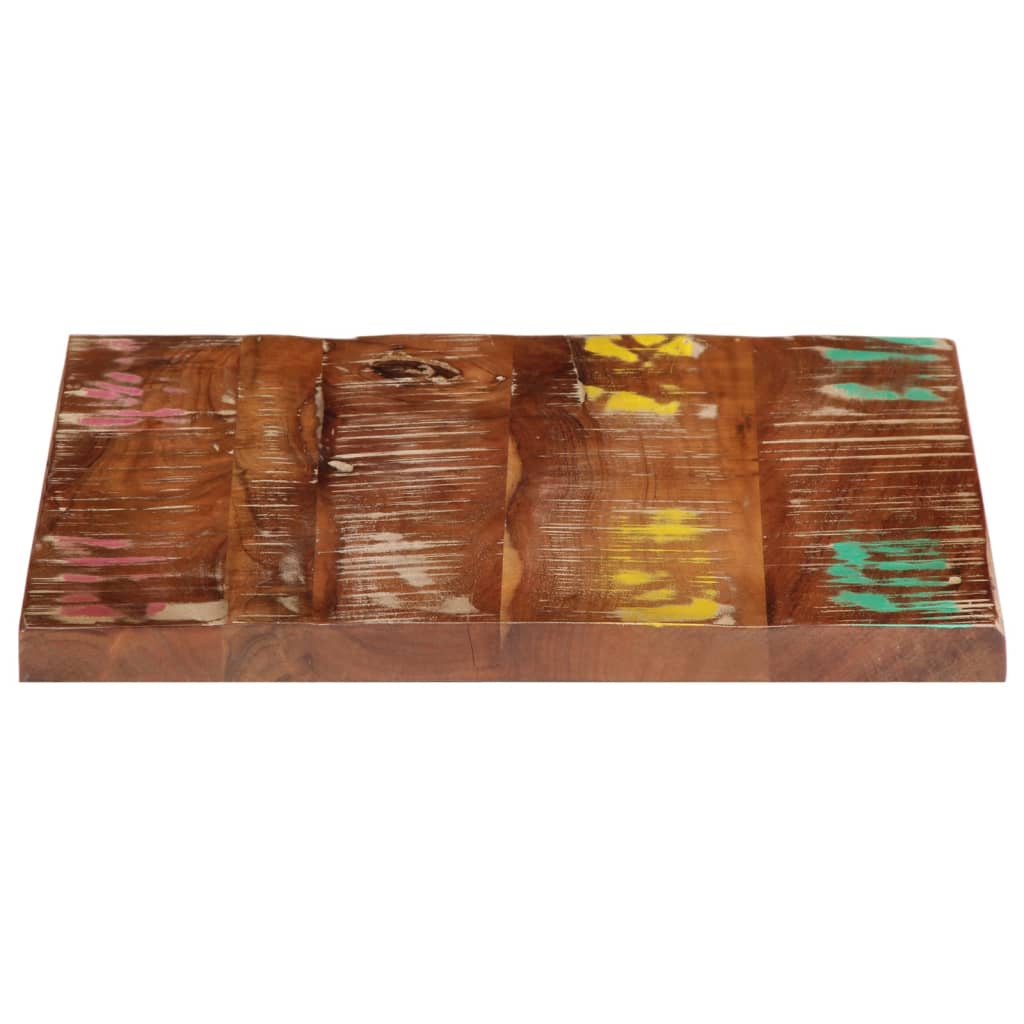 Tafelblad vierkant 40x40x3,8 cm massief gerecycled hout