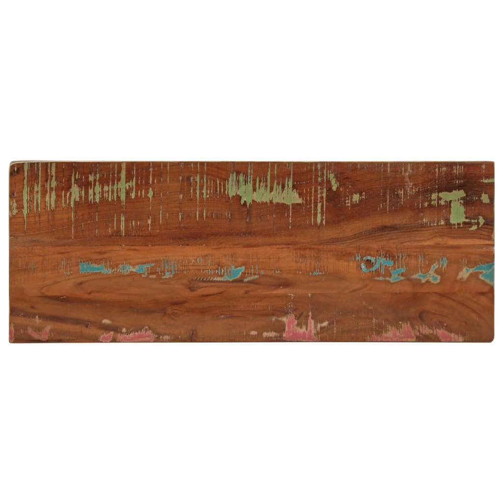 Tafelblad rechthoekig 70x40x3,8 cm massief gerecycled hout