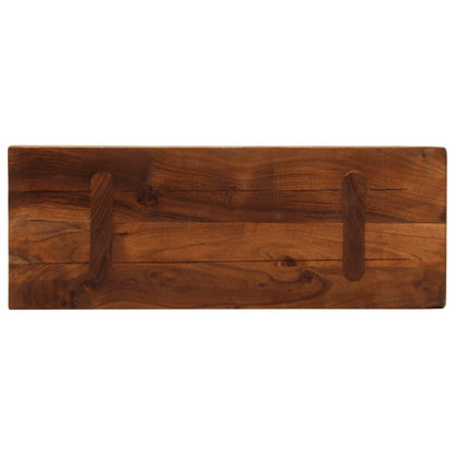 Tafelblad rechthoekig 70x40x3,8 cm massief gerecycled hout