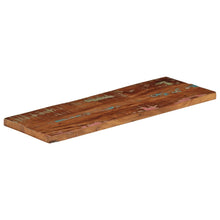 Tafelblad Rechthoekig 90X40X3,8 Cm Massief Gerecycled Hout Gerecycled Hout (Meerkleurig) 38 mm 90 x 40 cm