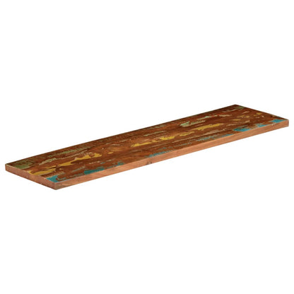 Tafelblad Rechthoekig 100X40X3,8 Cm Massief Gerecycled Hout Gerecycled Hout (Meerkleurig) 38 mm 100 x 40 cm