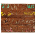 Rectangular tabletop 60x50x3.8 cm solid recycled wood