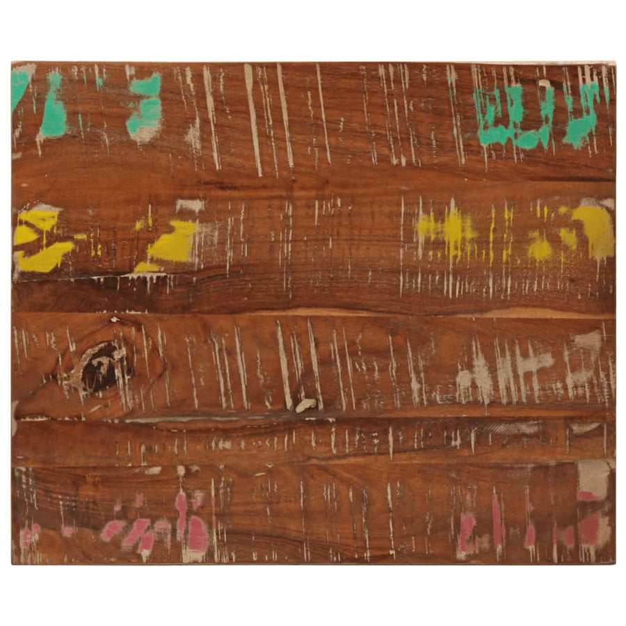 Tafelblad rechthoekig 60x50x3,8 cm massief gerecycled hout