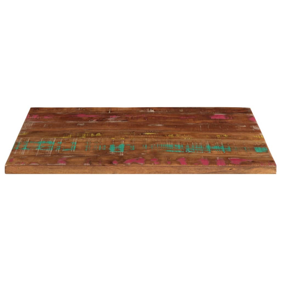 Tafelblad rechthoekig 70x50x3,8 cm massief gerecycled hout