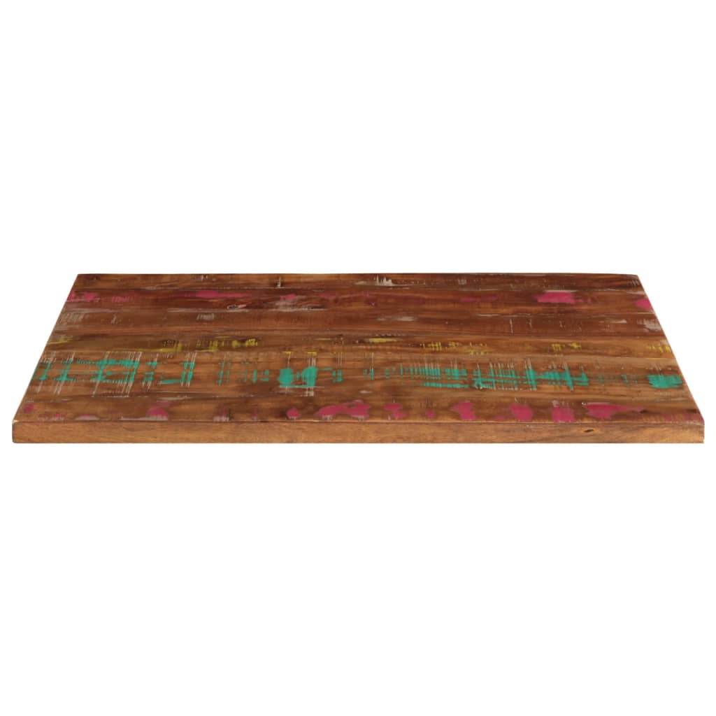 Tafelblad rechthoekig 90x50x3,8 cm massief gerecycled hout