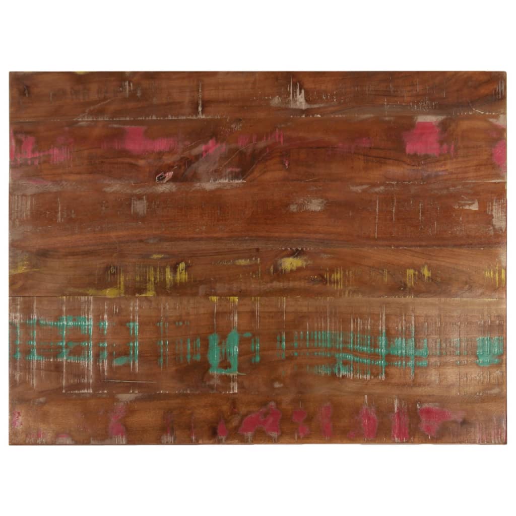 Tafelblad Rechthoekig 90X60X3,8 Cm Massief Gerecycled Hout Gerecycled Hout (Meerkleurig) 38 mm 90 x 60 cm