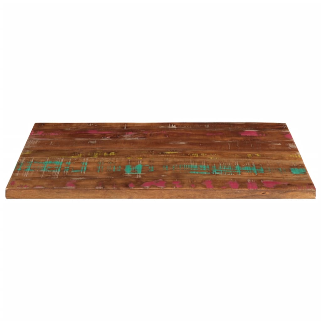 Tafelblad Rechthoekig 90X60X3,8 Cm Massief Gerecycled Hout Gerecycled Hout (Meerkleurig) 38 mm 90 x 60 cm