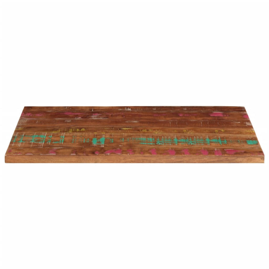 Tafelblad Rechthoekig 100X60X3,8 Cm Massief Gerecycled Hout Gerecycled Hout (Meerkleurig) 38 mm 100 x 60 cm