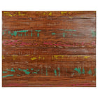 Tabletop rectangular 100x80x3.8 cm solid recycled wood
