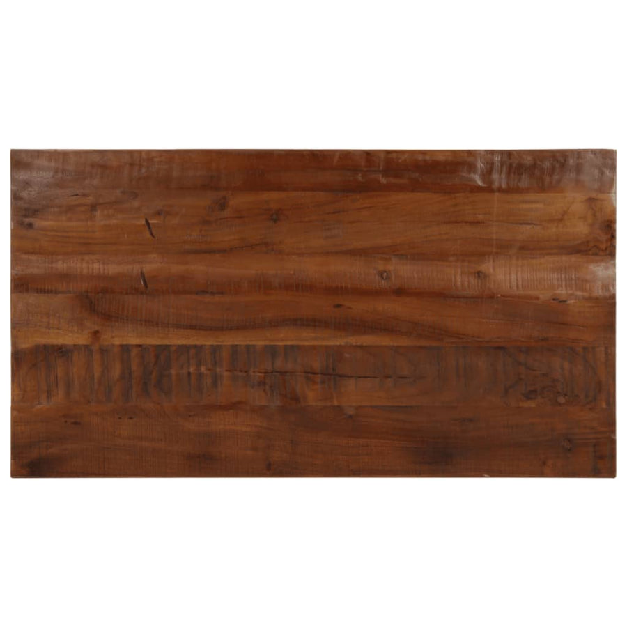 Tafelblad Rechthoekig 110X50X2,5 Cm Massief Gerecycled Hout Gerecycled Hout (Naturel) 25 mm