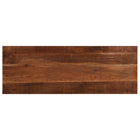 Rectangular tabletop 140x50x2.5 cm solid recycled wood