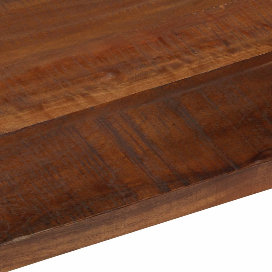 Tafelblad rechthoekig 140x50x2,5 cm massief gerecycled hout