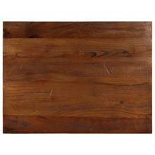 Tafelblad Rechthoekig 80X60X2,5 Cm Bruin 80 x 60 x 2.5 cm massief gerecycled hout