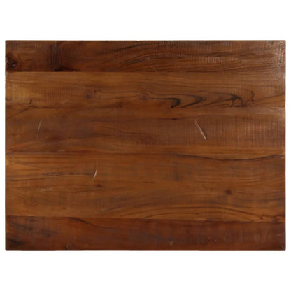 Tafelblad Rechthoekig 80X60X2,5 Cm Bruin 80 x 60 x 2.5 cm massief gerecycled hout