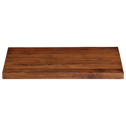 Tafelblad Rechthoekig 80X60X2,5 Cm Bruin 80 x 60 x 2.5 cm massief gerecycled hout