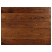 Tafelblad rechthoekig 80x70x2,5 cm massief gerecycled hout