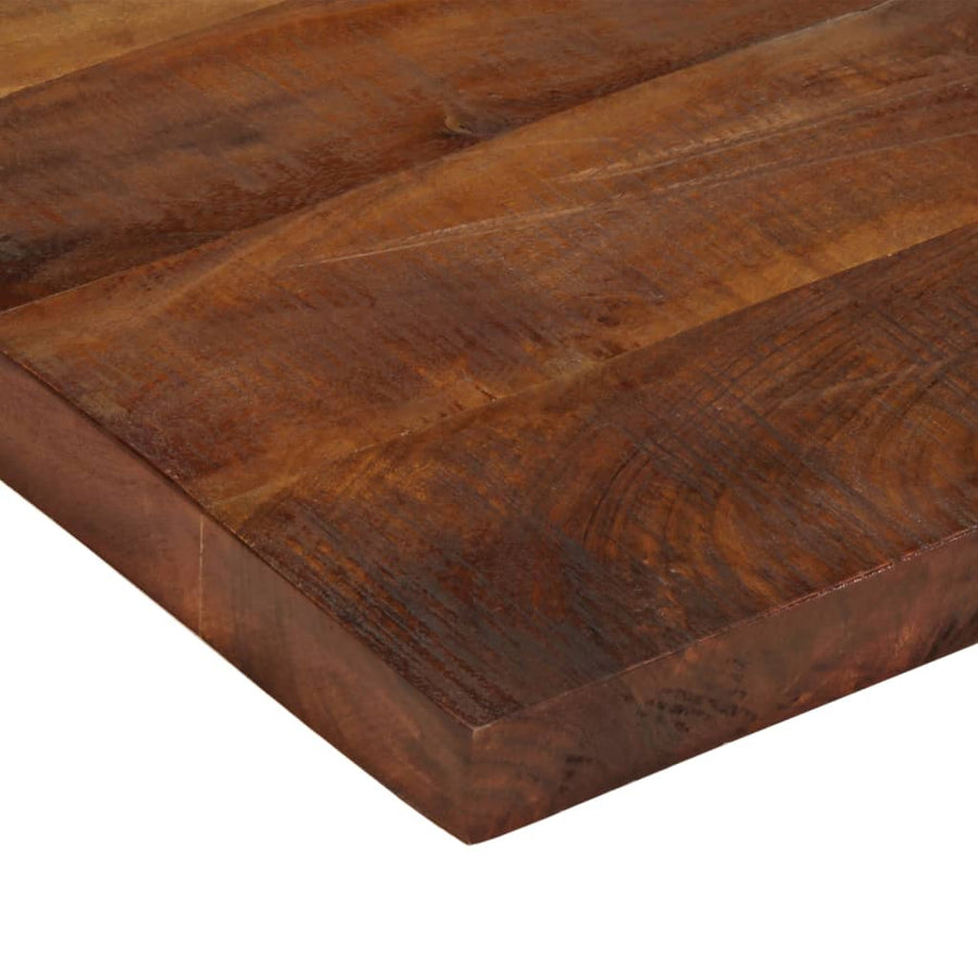 Tafelblad rechthoekig 90x70x2,5 cm massief gerecycled hout