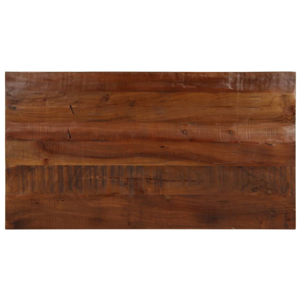 Tafelblad rechthoekig 100x70x2,5 cm massief gerecycled hout