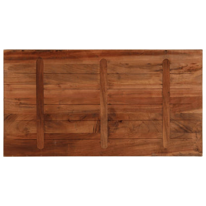 Tafelblad rechthoekig 100x70x2,5 cm massief gerecycled hout