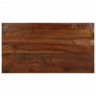 Tafelblad 120x70 cm massief gerecycled hout naturel