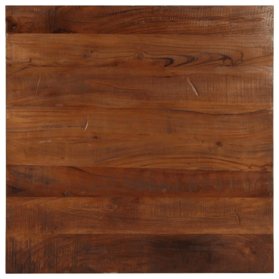 Tafelblad vierkant 80x80x2,5 cm massief gerecycled hout