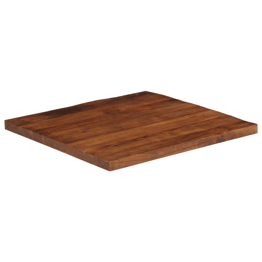 Tafelblad vierkant 80x80x2,5 cm massief gerecycled hout