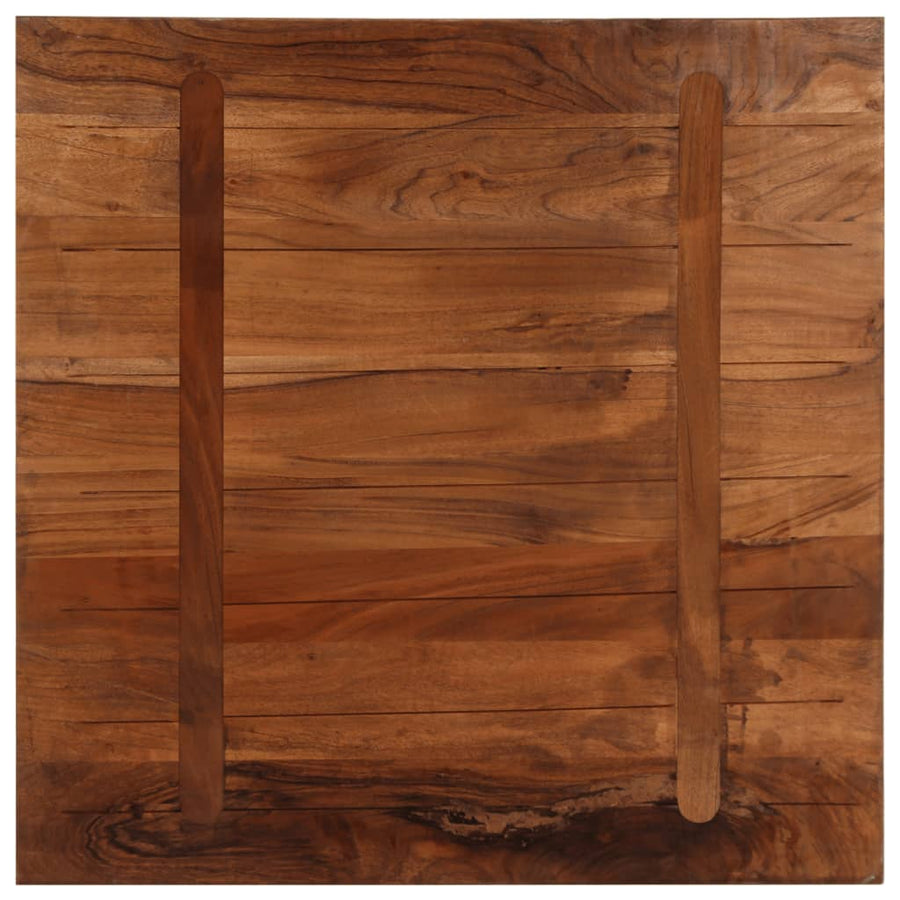 Tafelblad vierkant 80x80x2,5 cm massief gerecycled hout