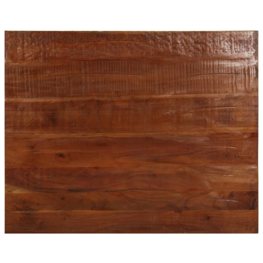 Tafelblad Rechthoekig 100X80X2,5 Cm Massief Gerecycled Hout Gerecycled Hout (Naturel) 25 mm