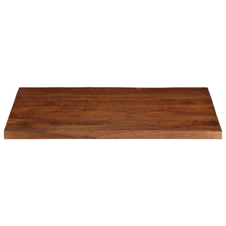 Tafelblad Rechthoekig 100X80X2,5 Cm Massief Gerecycled Hout Gerecycled Hout (Naturel) 25 mm