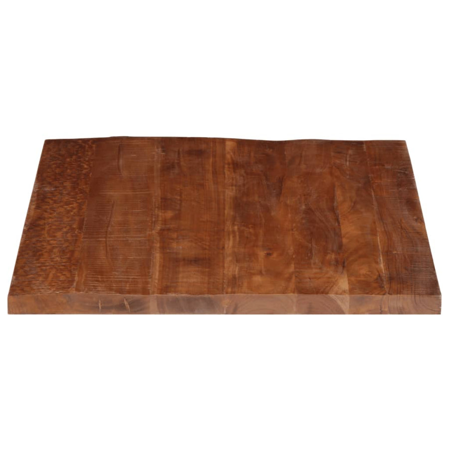 Tafelblad Rechthoekig 100X80X2,5 Cm Massief Gerecycled Hout Gerecycled Hout (Naturel) 25 mm