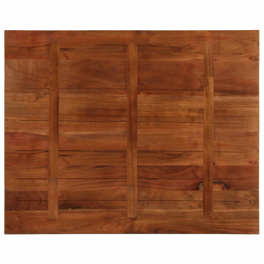 Tafelblad Rechthoekig 100X80X2,5 Cm Massief Gerecycled Hout Gerecycled Hout (Naturel) 25 mm