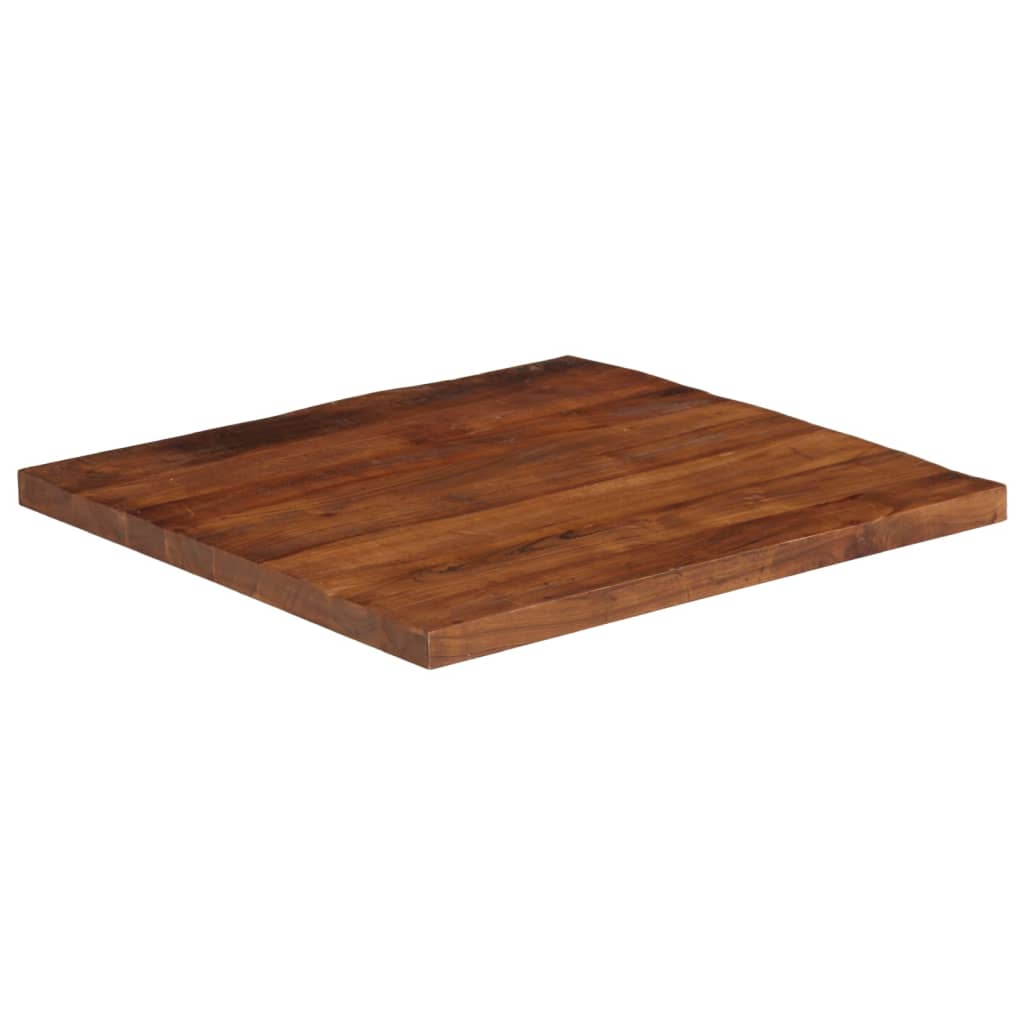 Tafelblad Vierkant 90X90X2,5 Cm Massief Gerecycled Hout Gerecycled Hout (Naturel) 25 mm 90 x 90 cm