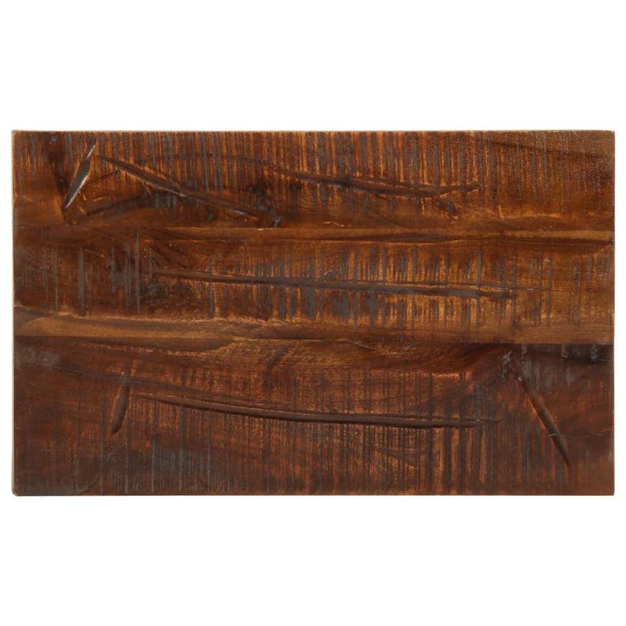 Tafelblad rechthoekig 40x20x3,8 cm massief gerecycled hout