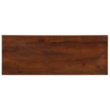Tafelblad rechthoekig 80x20x3,8 cm massief gerecycled hout