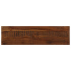 Rectangular table top 100x20x3.8 cm solid recycled wood