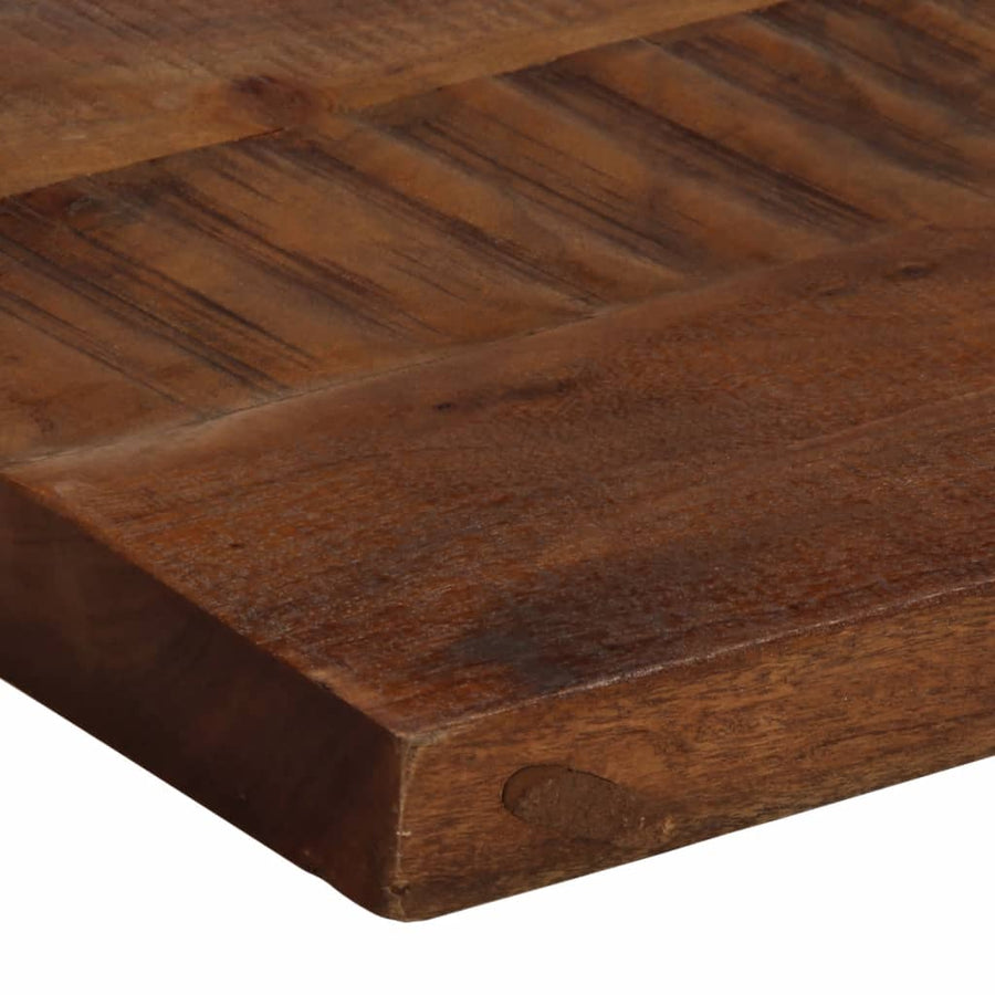 Tafelblad rechthoekig 100x20x3,8 cm massief gerecycled hout
