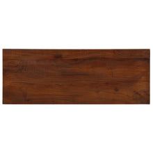 Tafelblad rechthoekig 70x30x3,8 cm massief gerecycled hout
