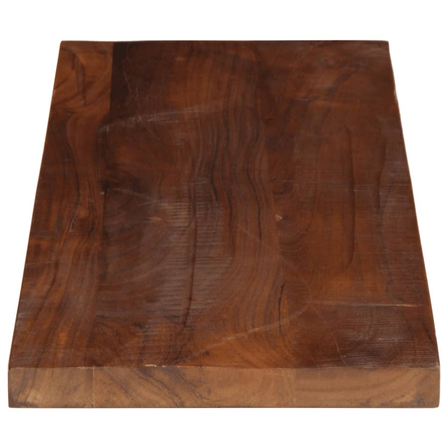 Tafelblad rechthoekig 70x30x3,8 cm massief gerecycled hout