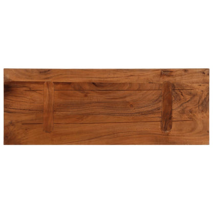 Tafelblad rechthoekig 70x30x3,8 cm massief gerecycled hout