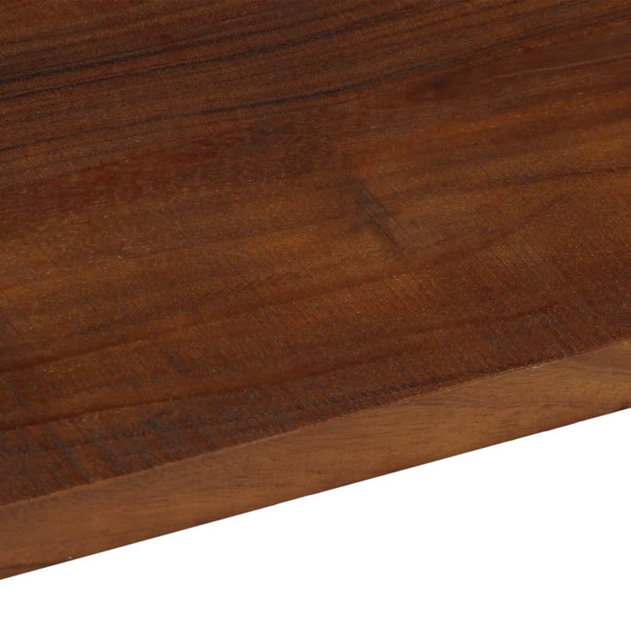 Tafelblad rechthoekig 70x30x3,8 cm massief gerecycled hout