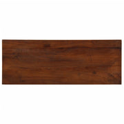 Tafelblad rechthoekig 90x30x3,8 cm massief gerecycled hout