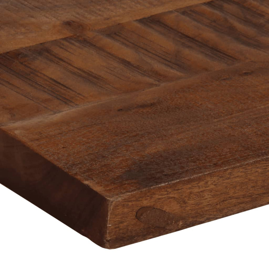 Tafelblad rechthoekig 110x30x3,8 cm massief gerecycled hout