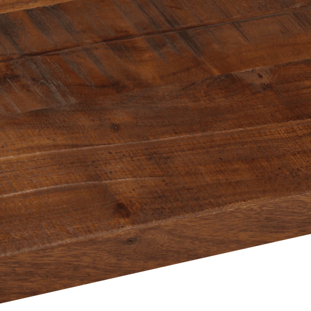 Tafelblad rechthoekig 110x30x3,8 cm massief gerecycled hout