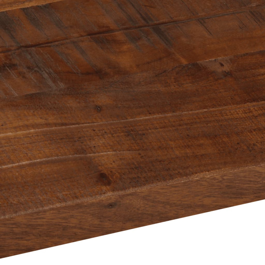 Tafelblad rechthoekig 110x30x3,8 cm massief gerecycled hout