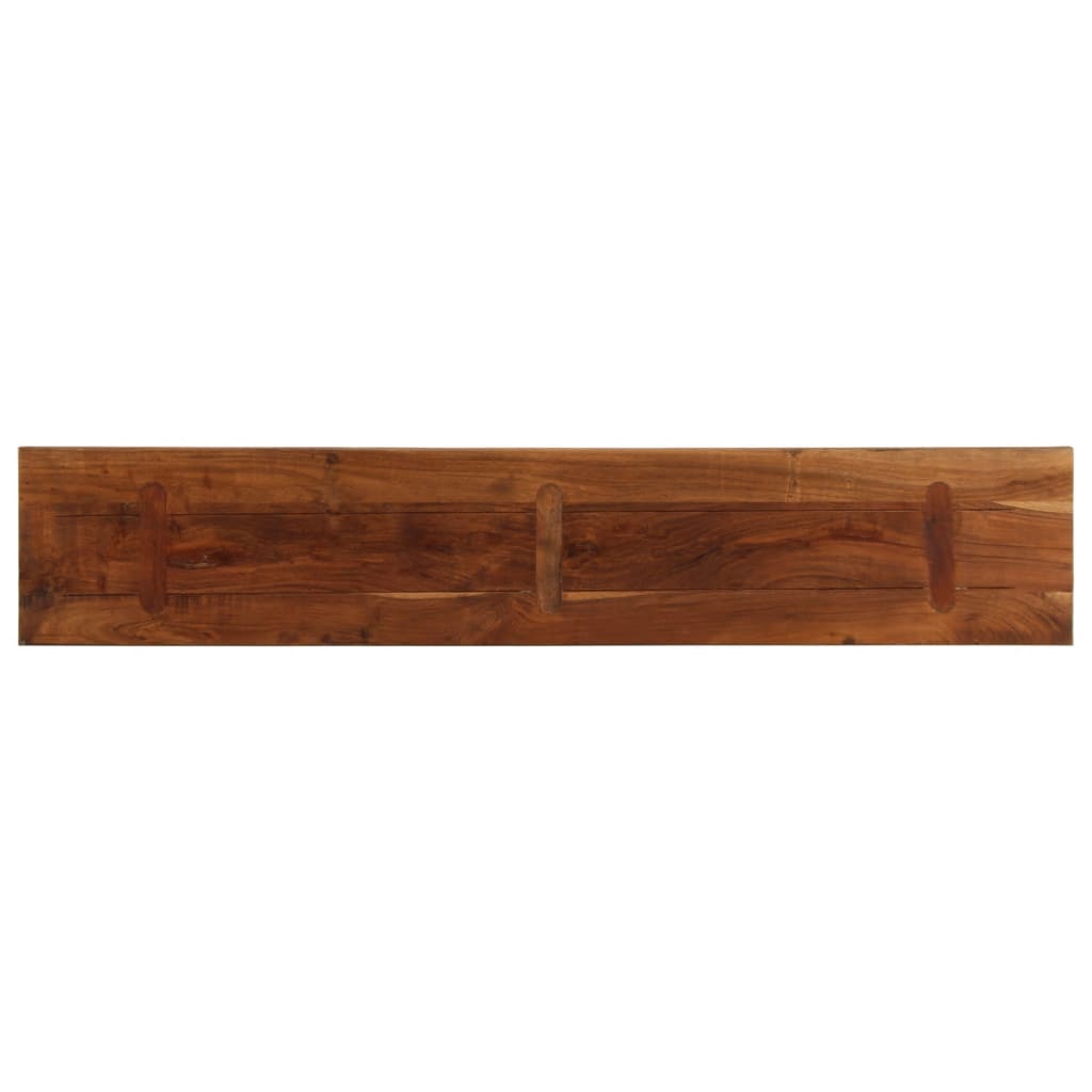 Tafelblad rechthoekig 180x30x3,8 cm massief gerecycled hout
