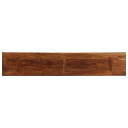 Tafelblad rechthoekig 180x30x3,8 cm massief gerecycled hout