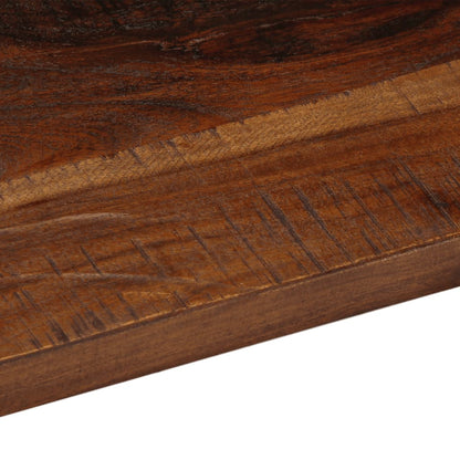 Tafelblad rechthoekig 180x30x3,8 cm massief gerecycled hout