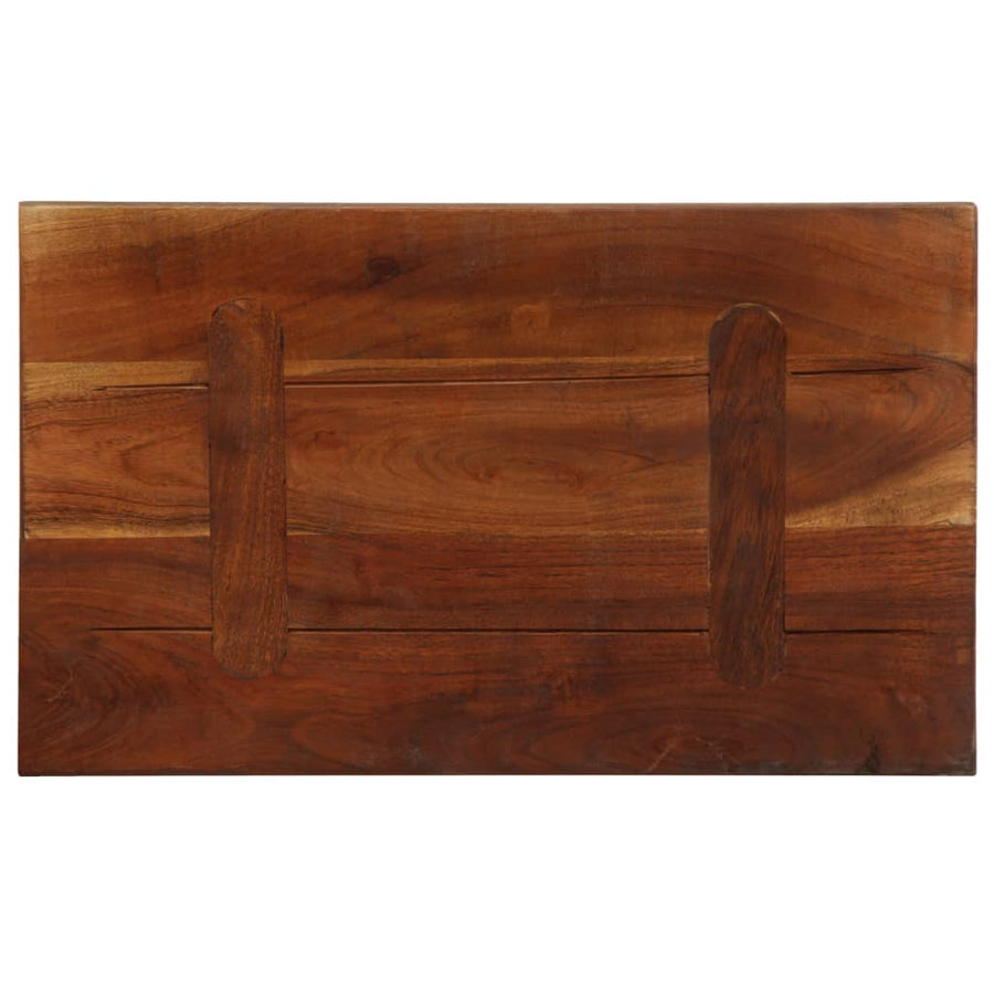 Tafelblad rechthoekig 50x40x3,8 cm massief gerecycled hout