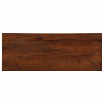 Tafelblad rechthoekig 70x40x3,8 cm massief gerecycled hout
